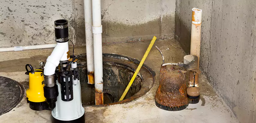 Installing Sump Pump in Finished Basement in Union City, GA